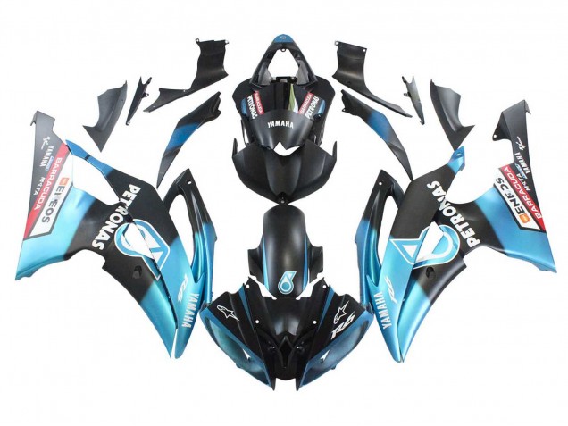 Comprar Carenados Moto Yamaha YZF 600 R6 2008-2016 - Azul Claro Negro Mate Petronas ENEOS