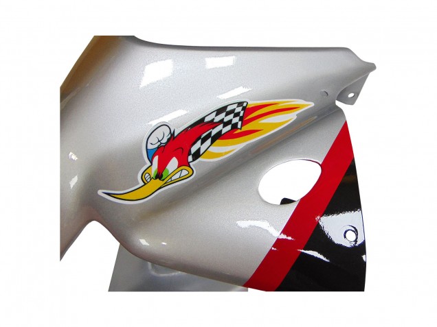 Comprar Carenados Moto Honda VTR1000 2000-2006 - Plata Rojo Negro Raya Carrera