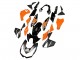 Comprar Carenados Moto Kawasaki Z1000 2010-2013 - Naranja Negro Brillante