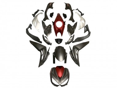 Comprar Carenados Moto Kawasaki Z1000 2014-2019 - Plata Rojo Negro Mate