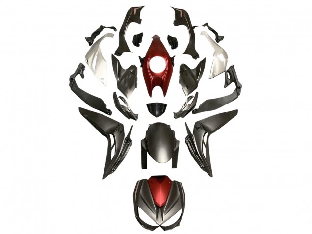 Comprar Carenados Moto Kawasaki Z1000 2014-2019 - Plata Rojo Negro Mate