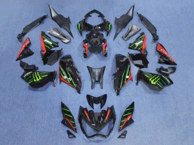 Comprar Carenados Moto Kawasaki Z800 2013-2018 - Negro Rojo Verde