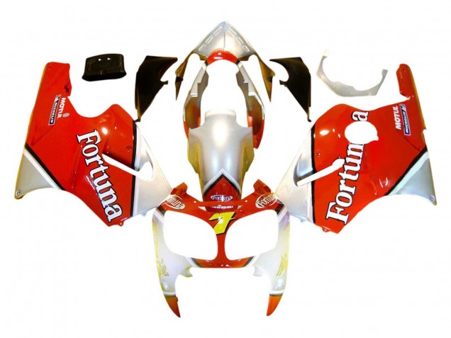 Comprar Carenados Moto Kawasaki ZX12R 2000-2001 - Plata Rojo Fortuna Motul 7