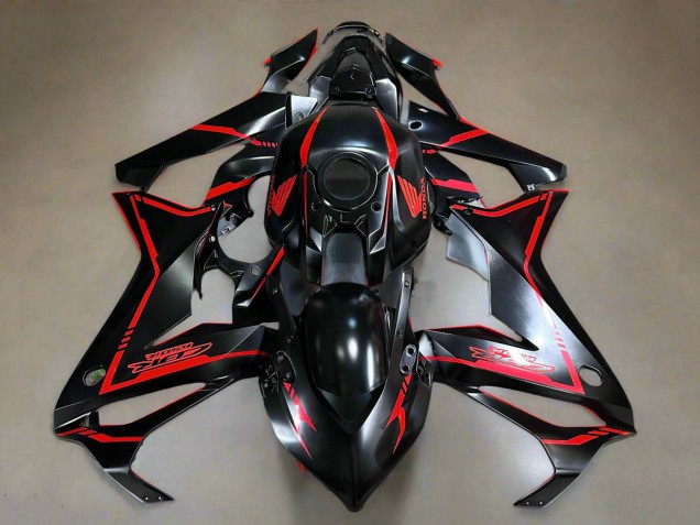Comprar Carenados Moto Honda CBR650R 2021-2023 - Negro Brillante Rojo Raya