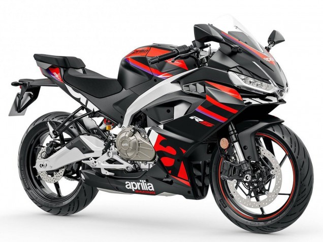 Comprar Carenados Moto Aprilia RS457 2024-2025 - Negro Mate Rojo