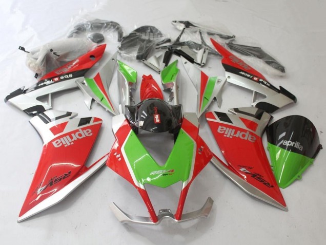 Comprar Carenado Moto Aprilia RSV4 1000 2009-2015 - Rojo Plata Verde Negro