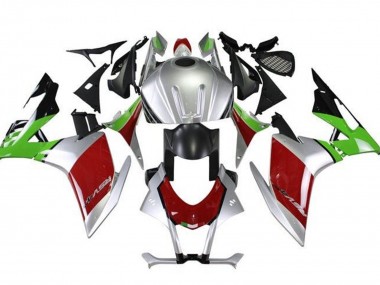Comprar Carenados Moto Aprilia RSV4 1000 2009-2015 - Plata Negro Rojo Verde