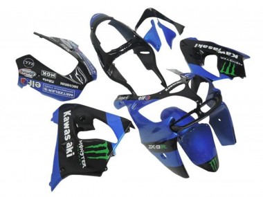 Comprar Carenados Moto Kawasaki ZX9R 2000-2001 - Azul Negro Verde Monstruo