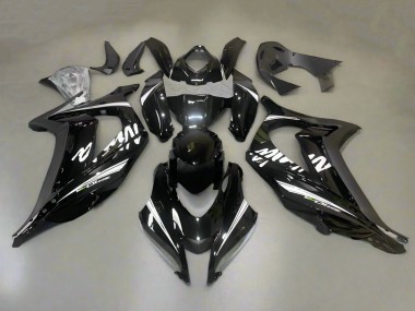 Comprar Carenados Moto Kawasaki ZX10R 2016-2020 - Negro Brillante Blanco Raya