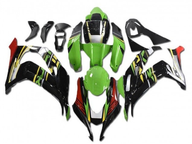 Comprar Carenados Moto Kawasaki ZX10R 2016-2020 - Verde Rojo Amarillo Negro
