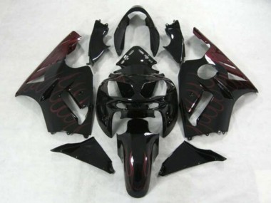 Comprar Carenados Moto Kawasaki ZX12R 2002-2006 - Negro Brillante Burgundy Llama