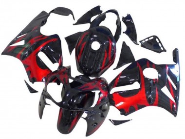 Comprar Carenados Moto Kawasaki ZX12R 2002-2006 - Negro Brillante Rojo Tribal
