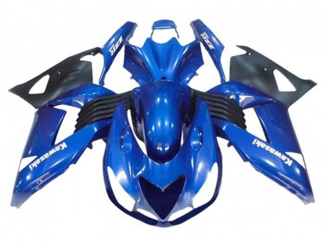 Comprar Carenados Moto Kawasaki ZX14R ZZR1400 2006-2011 - Azul Negro Blanco Calcomanía
