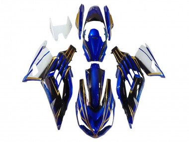 Comprar Carenados Moto Kawasaki ZX14R ZZR1400 2012-2024 - Blanco Oro Azul Negro Raya