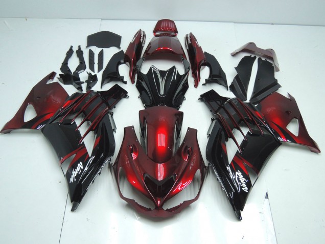 Comprar Carenado Moto Kawasaki ZX14R ZZR1400 2012-2024 - Rojo Negro Brillante Blanco Ninja