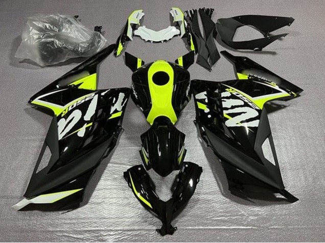 Comprar Carenados Moto Kawasaki EX300 2013-2017 - Negro Brillante Neon Amarillo Blanco