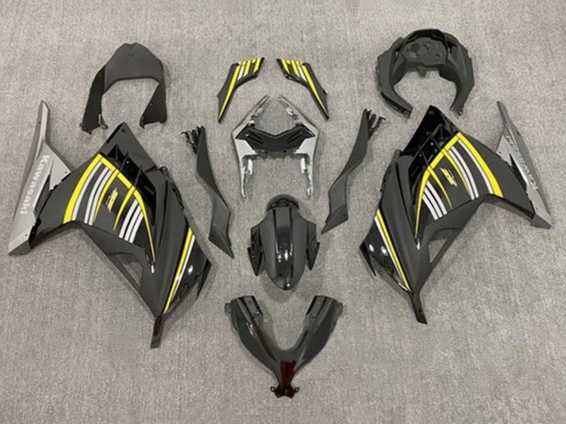 Comprar Carenados Moto Kawasaki EX300 2013-2024 - Amarillo Plata Negro Brillante Negro Mate