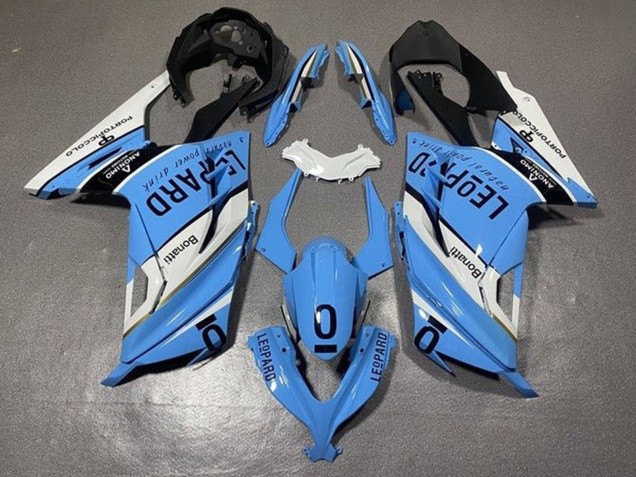 Comprar Carenados Moto Kawasaki EX300 2013-2024 - Blanco Azul Negro Leopard