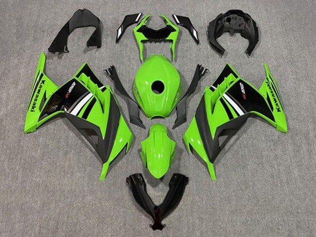 Comprar Carenado Moto Kawasaki EX300 2013-2024 - Verde Blanco Negro Raya