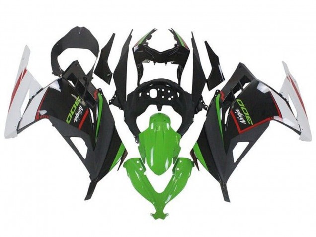 Comprar Carenados Moto Kawasaki EX300 2013-2024 - Blanco Rojo Verde Negro