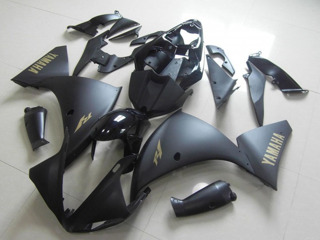 Comprar Carenado Moto Yamaha YZF R1 2012-2014 - Negro Brillante Negro Mate Oro Calcomanías