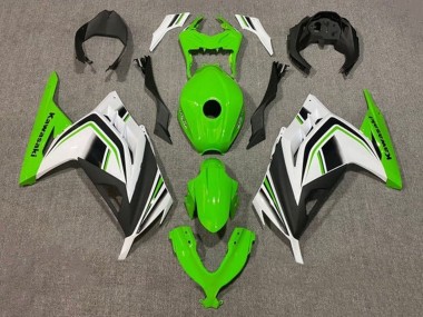 Comprar Carenados Moto Kawasaki EX300 2013-2017 - Verde Blanco Negro Raya