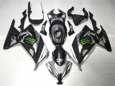 Comprar Carenados Moto Kawasaki EX300 2013-2017 - Negro Mate Plata Verde Monstruo