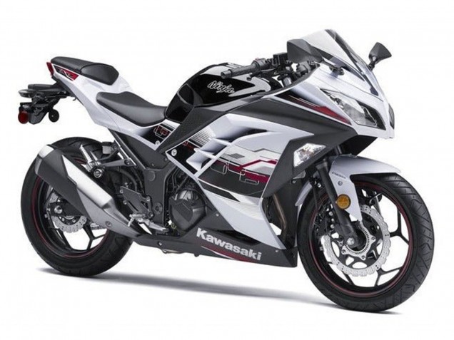 Comprar Carenados Moto Kawasaki EX300 2013-2024 - Blanco Negro Rojo Accents