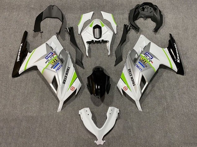 Comprar Carenados Moto Kawasaki EX300 2013-2024 - Blanco Plata Verde Negro