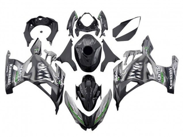 Comprar Carenados Moto Kawasaki Ninja 400 2018-2024 - Nardo Gris Negro Tiburón