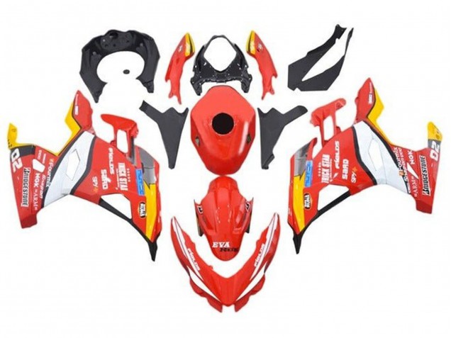 Comprar Carenados Moto Kawasaki Ninja 400 2018-2024 - Rojo Blanco Amarillo Negro Trick Star Bridgestone