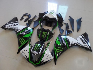 Comprar Carenado Moto Yamaha YZF R1 2012-2014 - Blanco Negro Verde Monstruo
