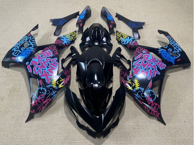 Comprar Carenados Moto Kawasaki Ninja 400 2018-2024 - Negro Azul Jinx
