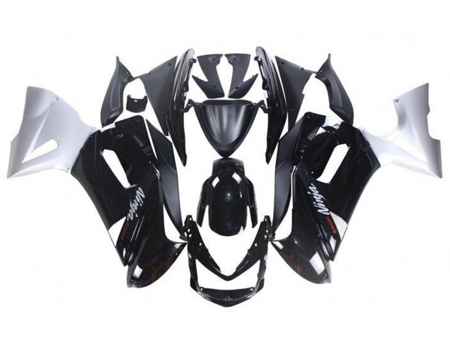 Comprar Carenados Moto Kawasaki Ninja 650 EX650 2006-2008 - Negro Brillante Blanco