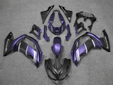 Comprar Carenados Moto Kawasaki Ninja 650 EX650 2012-2016 - Púrpura Plata Negro Mate