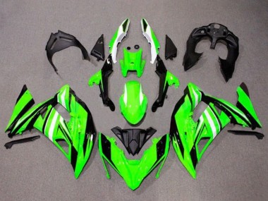Comprar Carenados Moto Kawasaki Ninja 650 EX650 2017-2019 - Verde Blanco Negro Raya