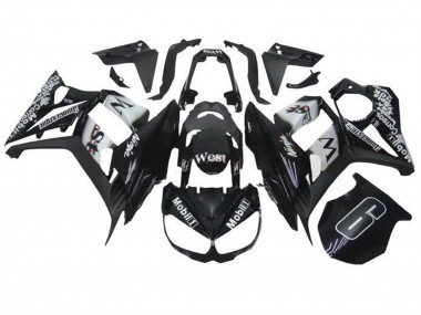 Comprar Carenados Moto Kawasaki Z1000SX 2010-2016 - Negro Brillante Blanco Mobil West