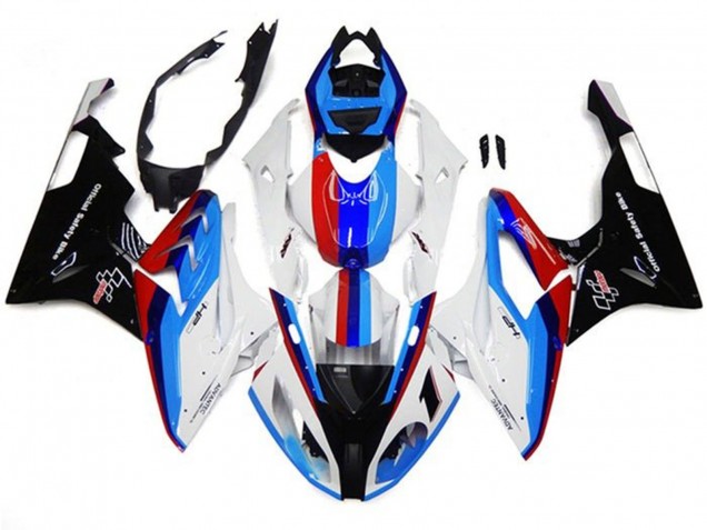Comprar Carenados Moto BMW S1000RR 2017-2018 - Blanco Azul Rojo Negro Raya