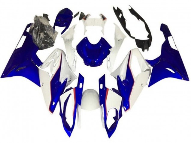Comprar Carenados Moto BMW S1000RR 2017-2018 - Blanco Azul Rojo Pinstripe