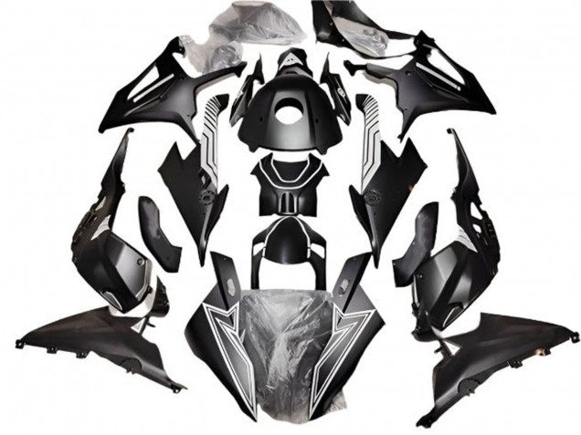 Comprar Carenados Moto BMW S1000RR 2019-2022 - Negro Mate Blanco Línea