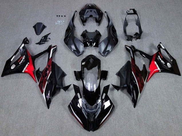 Comprar Carenados Moto BMW S1000RR 2019-2022 - Negro Rojo Oscuro