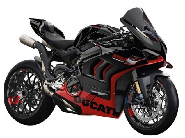 Comprar Carenados Moto Ducati Panigale V4 V4S 2022-2024 - Negro Rojo