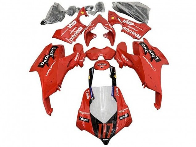 Comprar Carenados Moto Ducati Panigale V4 V4S 2020-2021 - Rojo Negro Brillante Lenovo 117