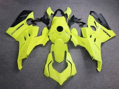 Comprar Carenados Moto Ducati Panigale V4 V4S 2020-2021 - Neon Amarillo Negro Brillante Corse