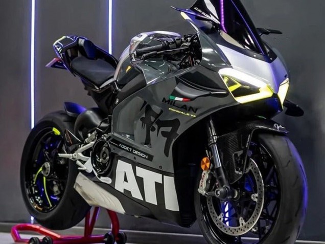 Comprar Carenados Moto Ducati Panigale V4 V4S 2020-2021 - Gris Blanco Amarillo Negro