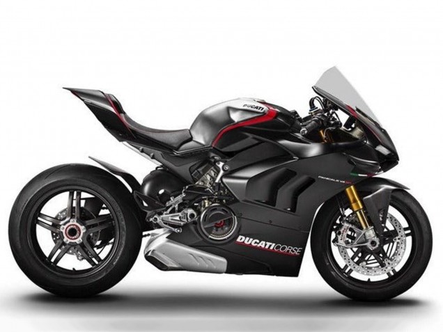 Comprar Carenados Moto Ducati Panigale V4 V4S 2020-2021 - Plata Rojo Negro Brillante Corse