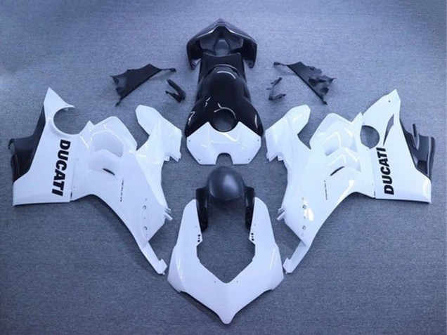 Comprar Carenados Moto Ducati Panigale V4 V4S 2020-2021 - Blanco Negro Brillante