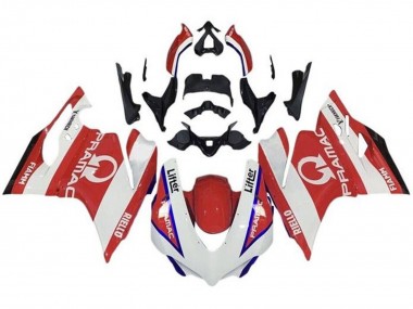 Comprar Carenados Moto Ducati 959/1299 2015-2020 - Blanco Rojo Azul Pramac