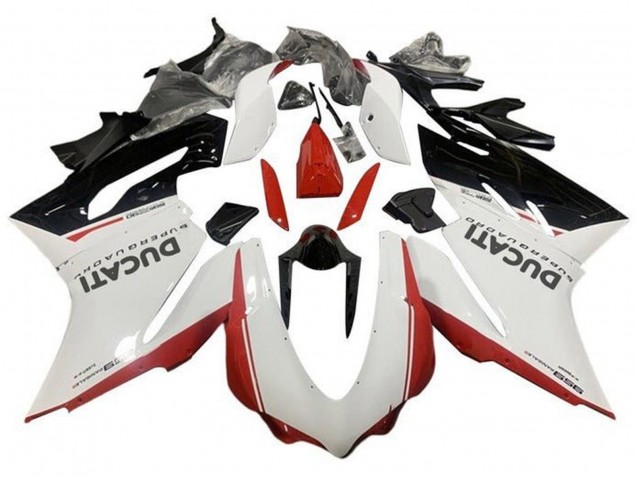 Comprar Carenados Moto Ducati 959 2015-2020 - Blanco Rojo Negro Brillante