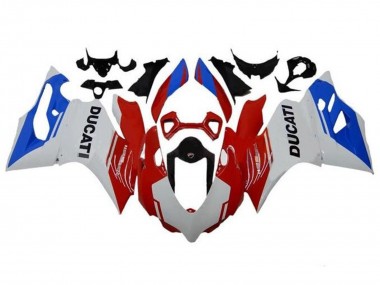 Comprar Carenados Moto Ducati Panigale 1199 2011-2014 - Blanco Rojo Azul